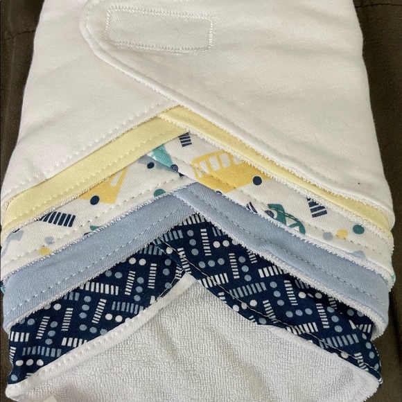 Baby Boy 5 Pack Bib Set 0-12 months - Picture 2 of 4